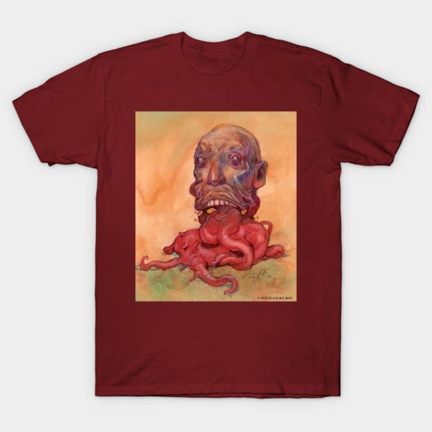 Man With Disfigured Tongue T-Shirt by VinceLocke